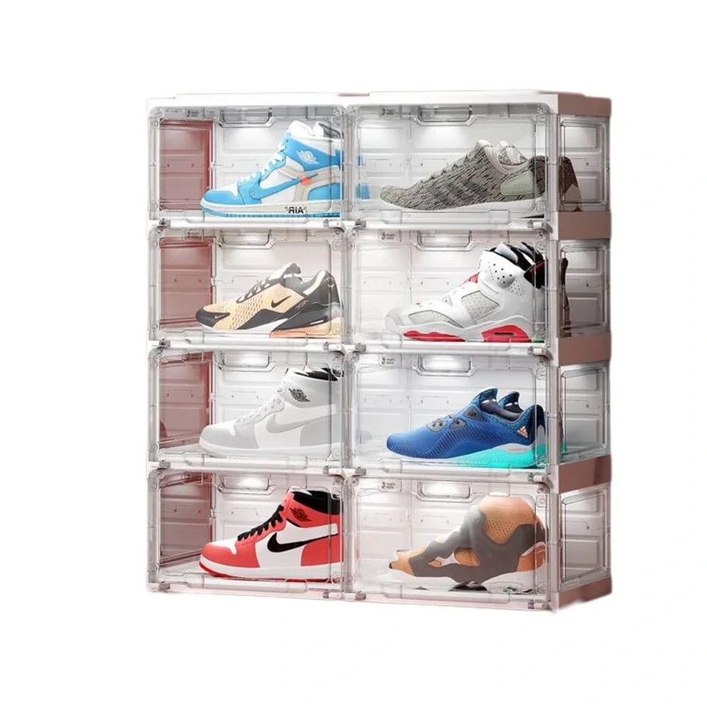Clear Stackable Shoe Storage Boxes - Picture 2 of 6